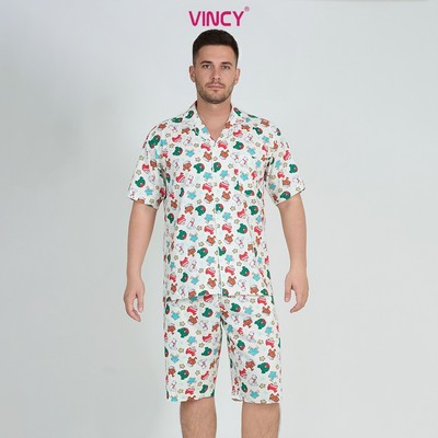 MLK01S5K04-BỘ LỬNG KATE NAM VỚI THIẾT KẾ CỔ PIJAMA MANG PHONG CÁCH MẠNH MẼ VÀ TẠO CẢM GIÁC THOẢI MÁI KHI MẶC