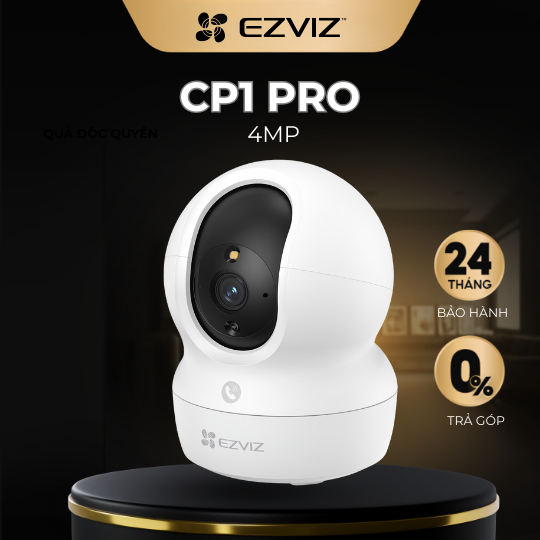 [KOL x EZVIZ] Camera WIFI EZVIZ CP1 PRO 4MP, Quay Quét Linh Hoạt 360 Độ, Nút Gọi Cảm Ứng Một Chạm, Đ