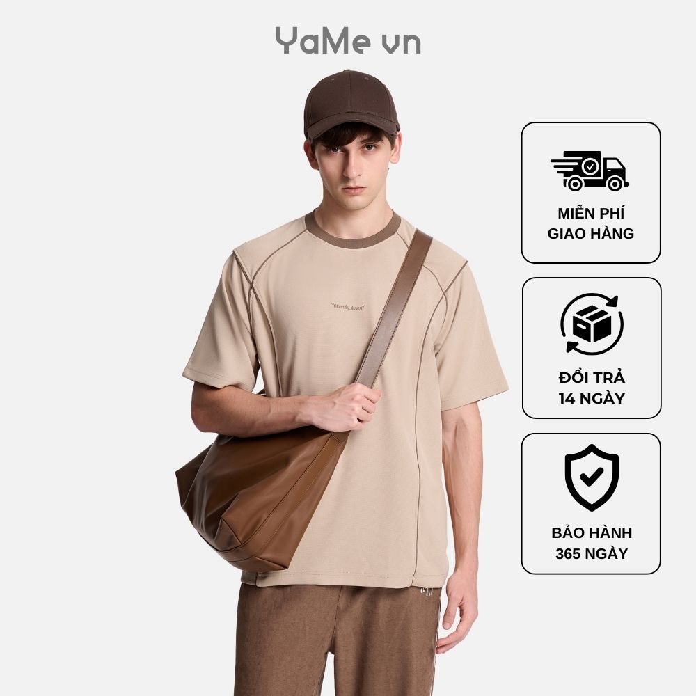 Áo Thun Nam Cổ Tròn Tay Ngắn EasyCare™ Seventy Seven 046 23555 |YaMe|