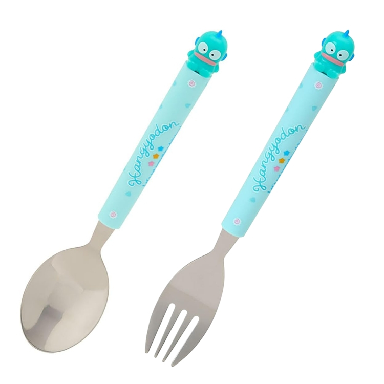 Sanrio Mascot Spoon/Fork with Hangyodon