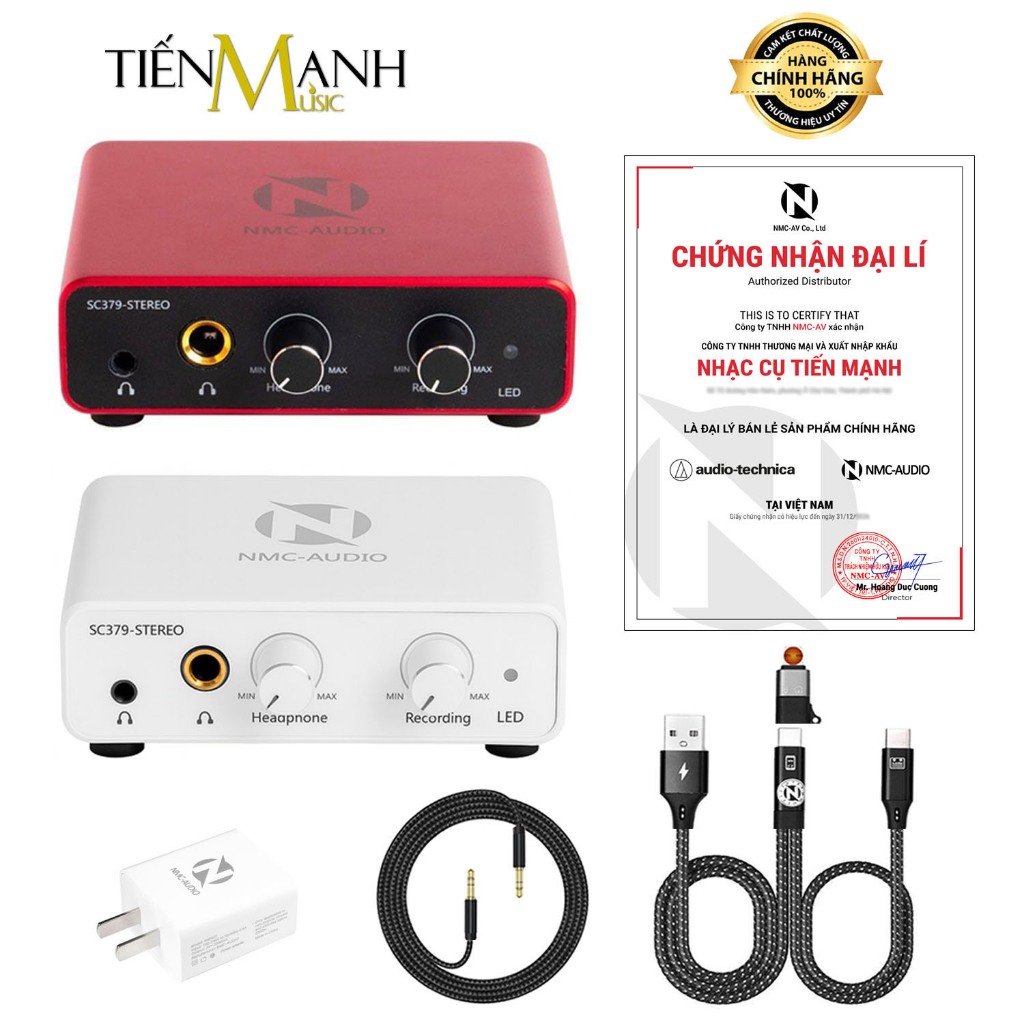 [Ver 2] Box Livestream Stereo NMC SC379 (V2) - PK Đàm Thoại 2 Chiều Vừa Live Vừa Sạc Tích Hợp Soundc