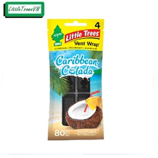 Kẹp thơm cài khe gió máy lạnh ô tô Little trees - Vent Wrap (gồm 4 kẹp trong 1 túi)