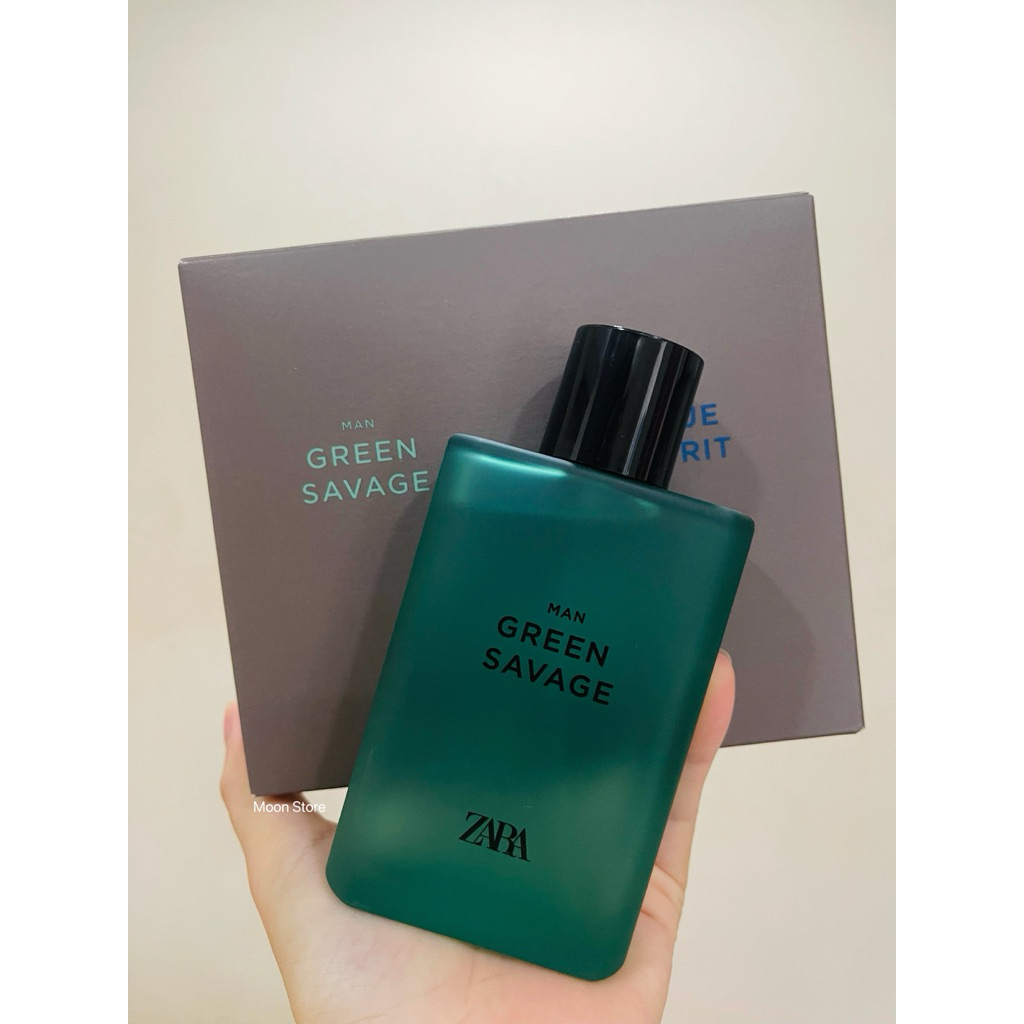 NƯỚC HOA NAM ZARA GREEN SAVAGE EDT 90ML (tách set)