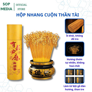  Nhang sạch 350 nén hương quế hương bài trầm hương SOPMEDIA mùi thơm dễ chịu ít khói không độc hại 