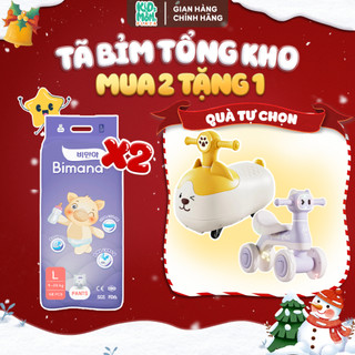  2BM   TẶNG CHÒI CÚN CHÒI DANY  COMBO 2 BỊCH Tã bỉm quần dán BIMANA Hàn Quốc mềm mỏng thấm nhanh NB S M L XL 2XL 3XL 