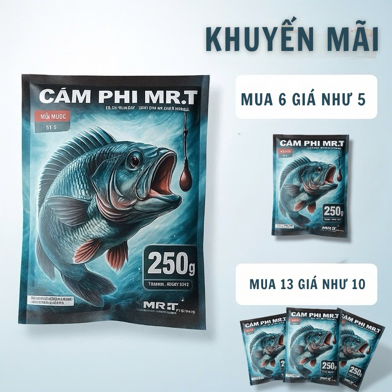 Cám Phi Mr.T - mồi câu cá rô phi tự nhiên- dịch vụ - mồi câu cá hiệu quả - mùi tanh thơm nhẹ