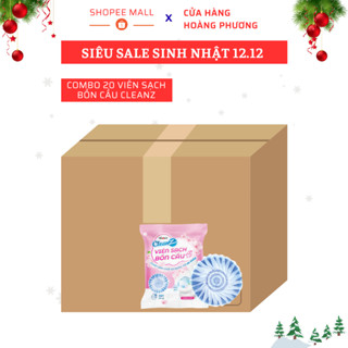  Combo20 Viên sạch bồn cầu CleanZ viên thả bồn cầu sạch khuẩn tẩy sạch mảng bám khử mùi diệt vi khuẩn 