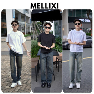  Quần jean nam ống suông wash Màu Cạp cao hack dáng quần jean bò dài streetwear đủ size 