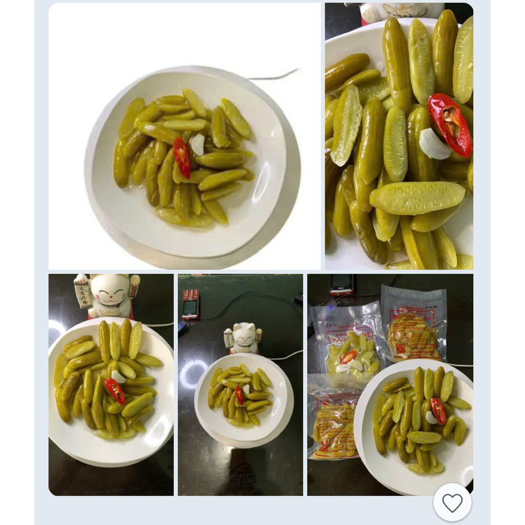 Dưa Leo Rừng Muối Chua Ngọt sản phẩm chuẩn ATVSTP đạt Ocop và Mã Vùng Trồng Viet Gap đặc sản nhà nôn