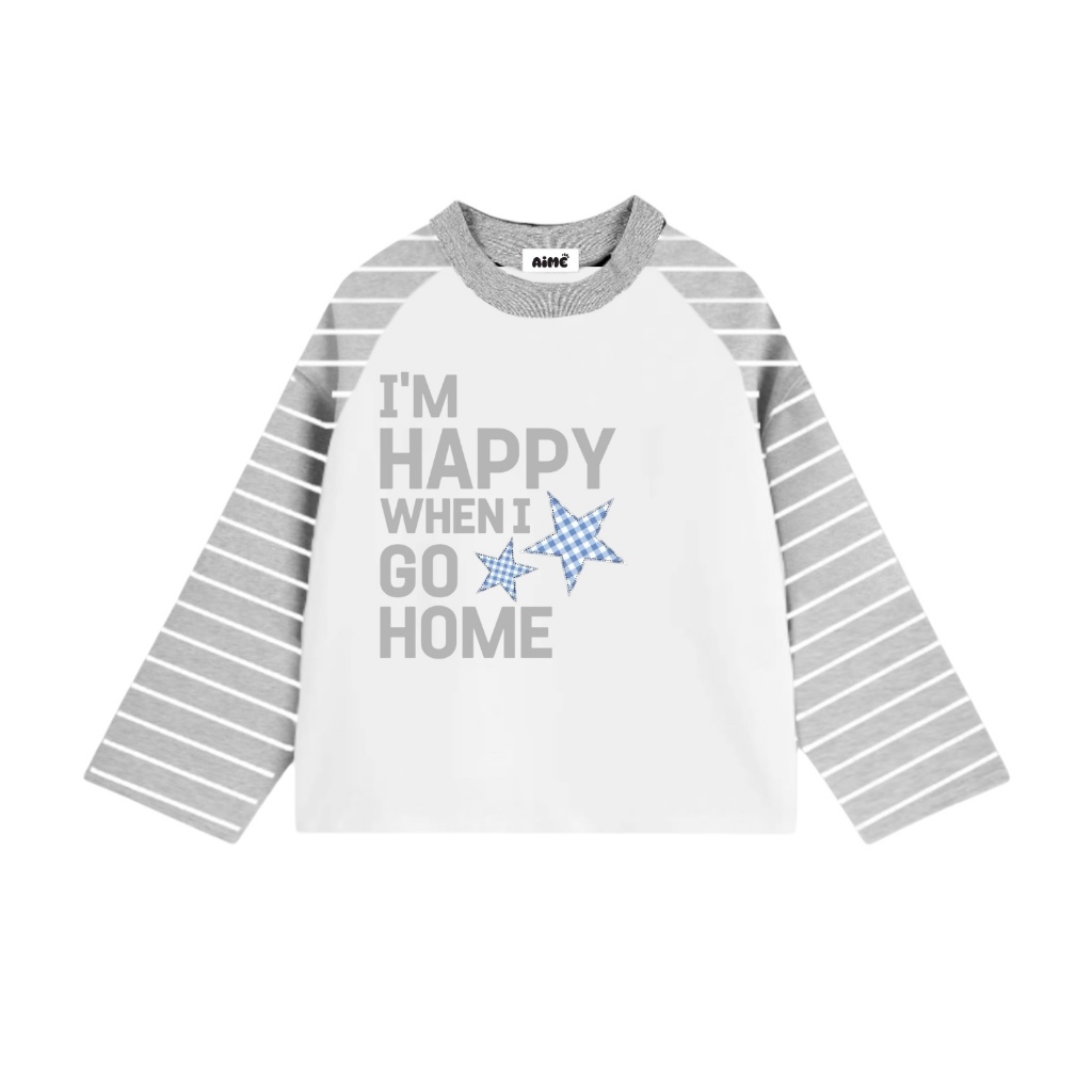 [Ver2] Aimesaigon Áo Thun Tay Dài Raglan Phối Sọc Ngang Long Sleeve Boxy AIMÉ Form Rộng Cổ Tròn Unisex Áo Thu Đông | BigBuy360 - bigbuy360.vn