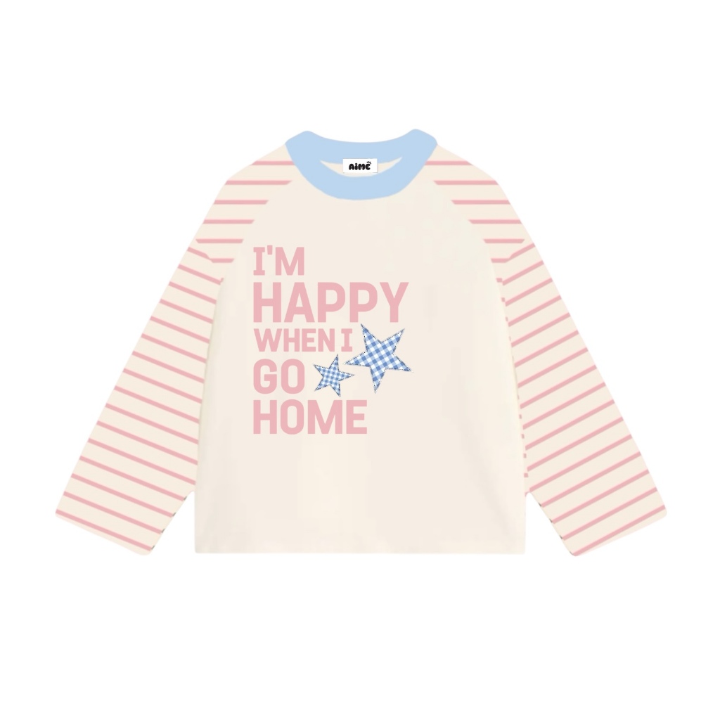 [Ver2] Aimesaigon Áo Thun Tay Dài Raglan Phối Sọc Ngang Long Sleeve Boxy AIMÉ Form Rộng Cổ Tròn Unisex Áo Thu Đông | BigBuy360 - bigbuy360.vn