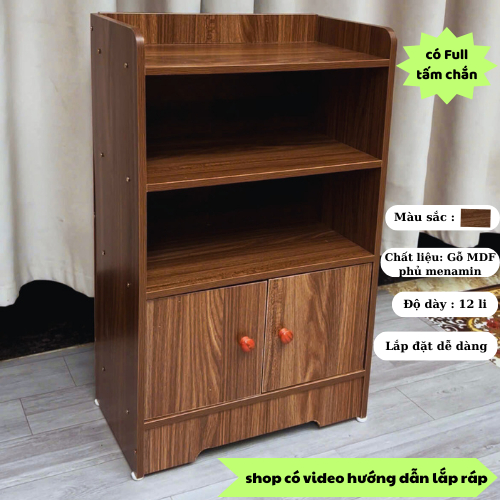 [Mẫu Mới Có Full Tấm Chắn Kín Lưng] Tủ để đầu giường tab đầu giường cánh mở chất liệu MDF cao cấp