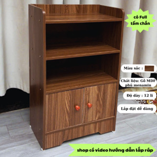 [Mẫu Mới Có Full Tấm Chắn Kín Lưng] Tủ để đầu giường tab đầu giường cánh mở chất liệu MDF cao cấp
