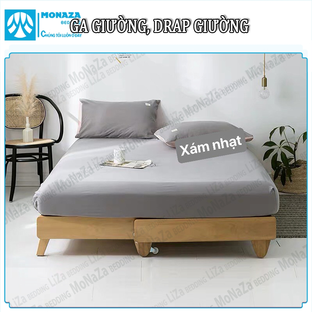 Ga Giường Cotton Tici Mềm Mát 4 Mùa, Drap Giường Bo Chun Đủ Size 1m2/1m4/1m6/1m8