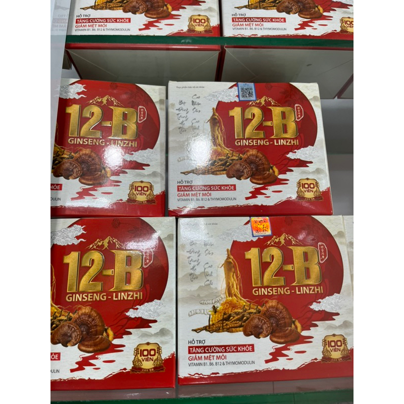 Vitamin 12B Ginseng Linzhi hỗ trợ ăn ngon miệng ,bồi bổ cơ thể, nâng cao thể trạng chán ăn mệt mỏi, 