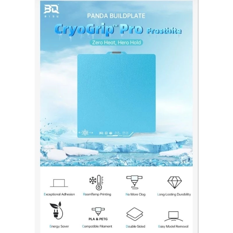 Bàn in lạnh Biqu Frostbite và Glacier Pla petg X1/P1/A1, PEI cool plate