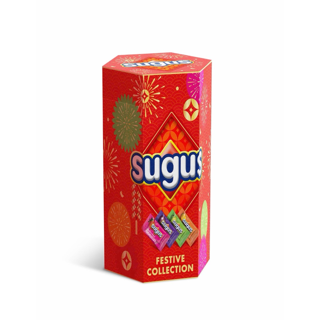 [Hộp Quà Tết] Kẹo Mềm Sugus Hương Trái Cây Hộp Lục Giác 99g (33 viên x 3g)
