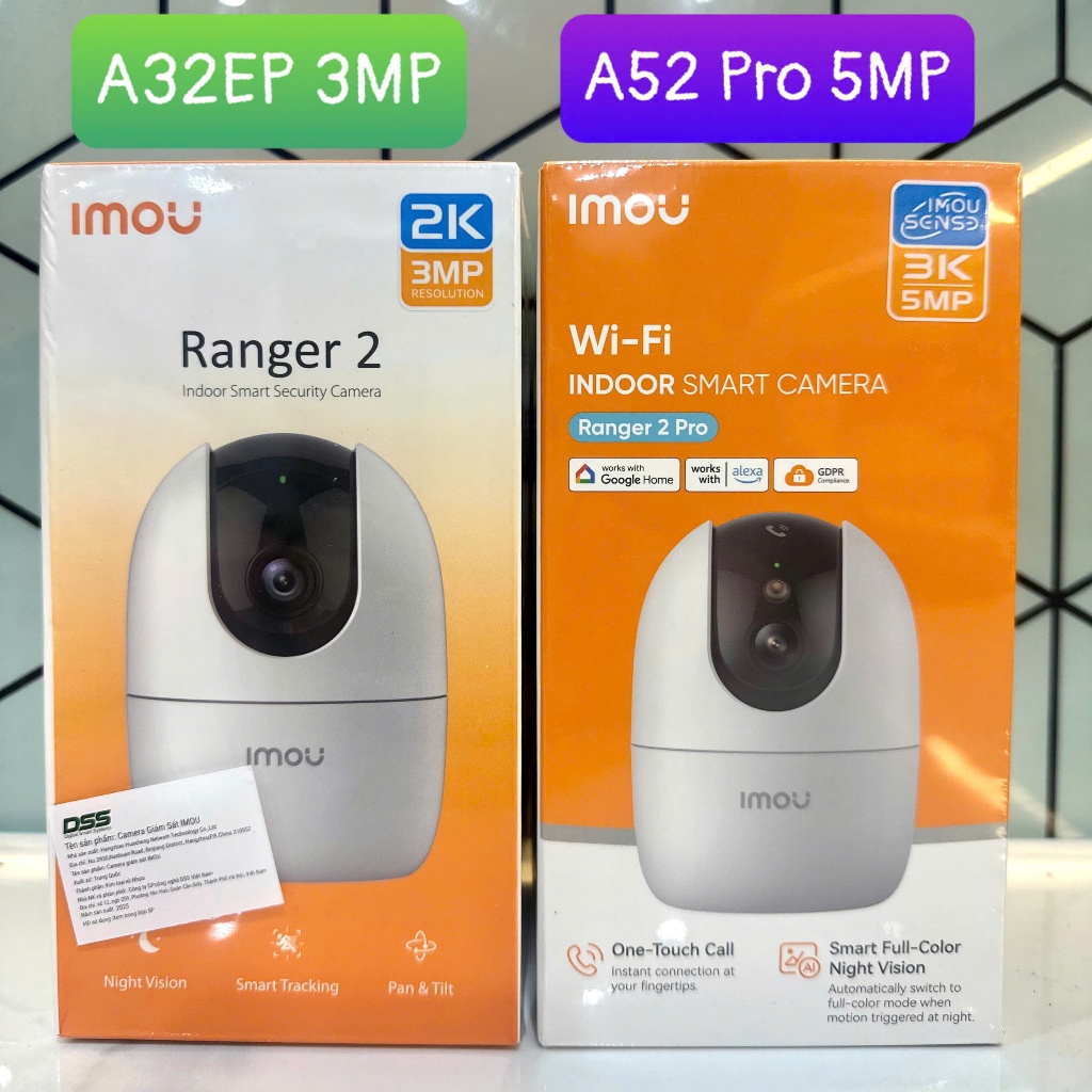 [New2026] Camera Imou Ranger 2 Pro A52P 5MP Hoặc A32EP 3MP, Đàm thoại 2 chiều, Chính hãng
