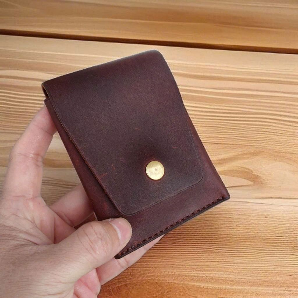 Ví Kẹp Tiền, Khoá Nam Châm, Ví Sen, Ví Mini (DA THẬT)