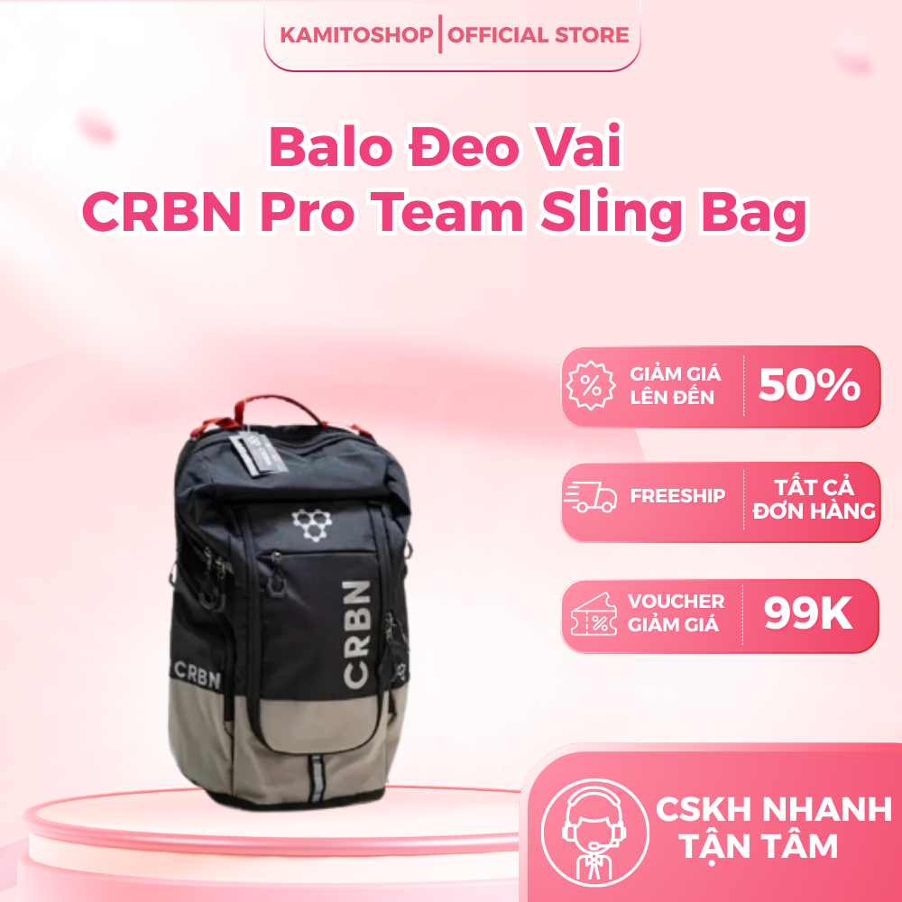 Balo Đeo Vai CRBN Pro Team Sling Bag Chính Hãng – Nhẹ, Rộng, Tiện Lợi, Chống Thấm, Tiện Dụng