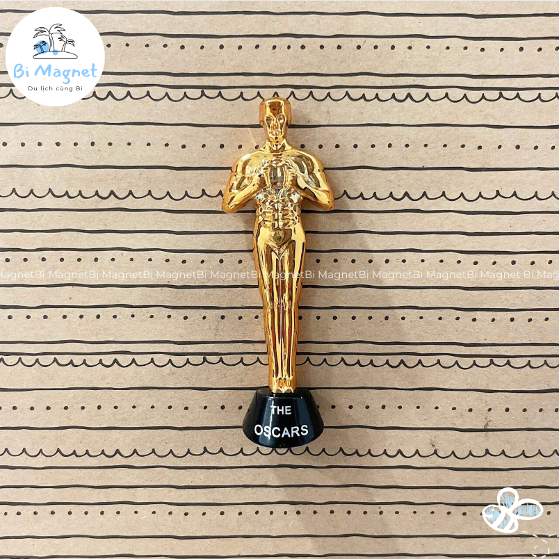 [SẴN] Magnet nam châm tượng vàng Oscar dán tủ lạnh trang trí lưu niệm Mĩ