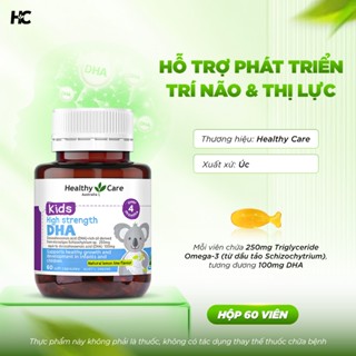 Viên Uống Bổ Sung Dưỡng Chất Cho Bé Healthy Care High Strength DHA 60 Viên