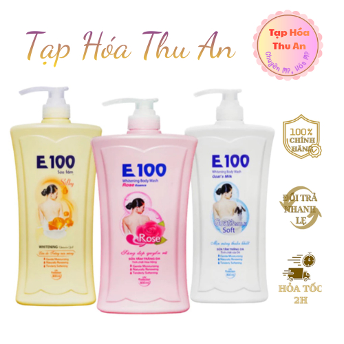 Sữa Tắm Trắng Da E100 Chai 1200ml Sữa Tắm Trắng Da E100 Chai 1200ml
