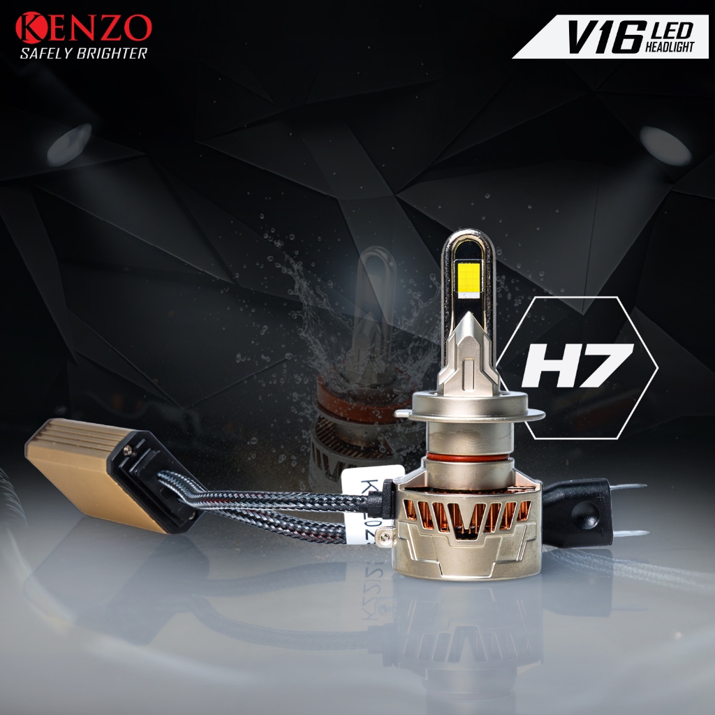[Mẫu 2026] Đèn pha led Kenzo V16 chân H7 - phù hợp nhiều xe V9s f15 v8s x10s z10-s W12 V12 Z10s Z10 