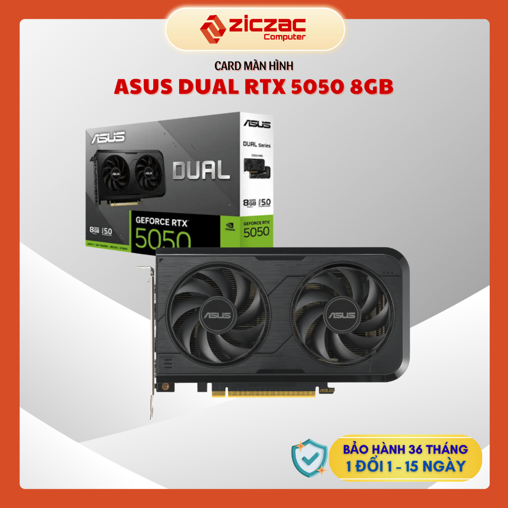 VGA Asus DUAL RTX 5050 8GB GDDR6 - Chính hãng