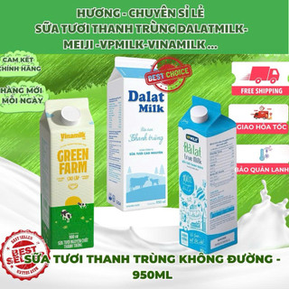  Sữa thanh trùng 950ml không đường 