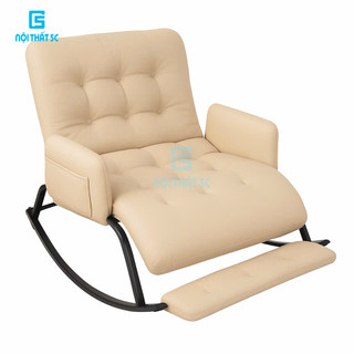  Ghế bập bênh Đôi Đơn thư giãn Nội Thất 5C chất liệu da Pu vải Canvas kích thước 1m5 khung sắt hộp sơn tĩnh điện 