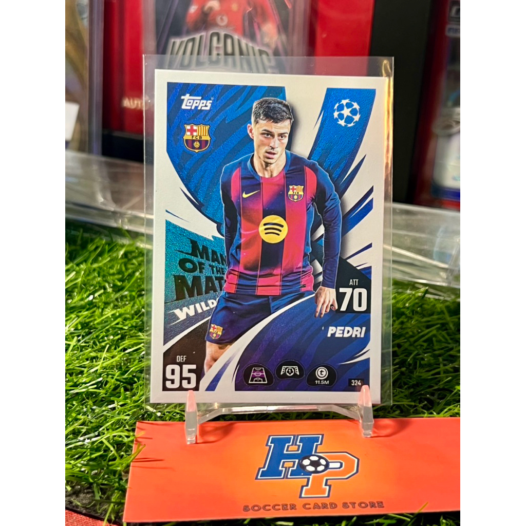 Thẻ bóng đá Pedri Man Of The Match Topps Match Attax UCL 2025/26