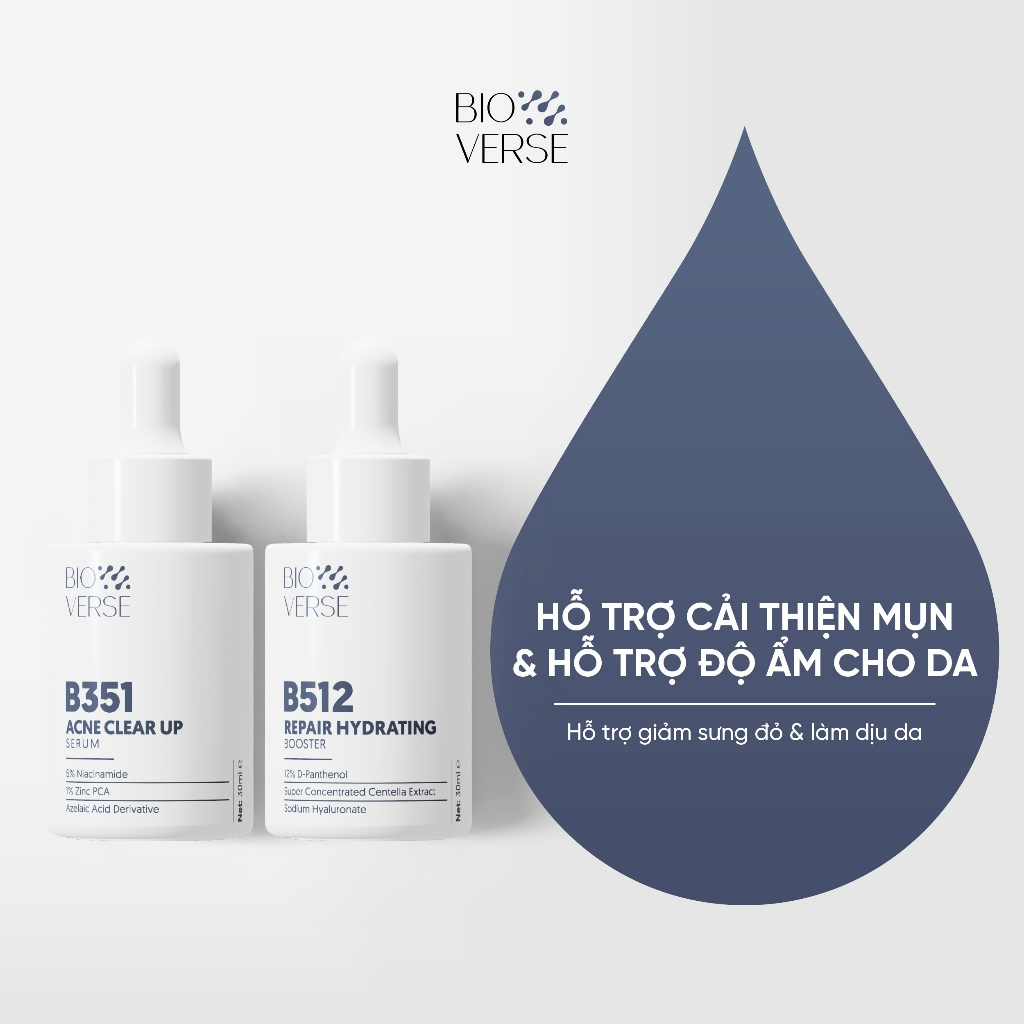 Tinh Chất B512 Phục Hồi Da Cấp Ẩm Bioverse B512 Repair Hydrating Booster 30ml