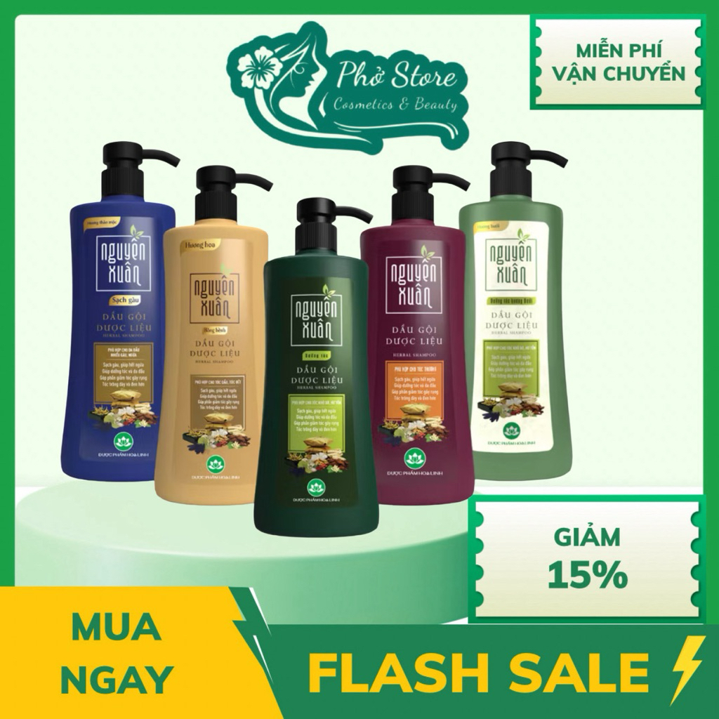 Dầu Gội Thảo Dược Nguyên Xuân 600ml-450ml-350ml-250ml-200ml [CHÍNH HÃNG]