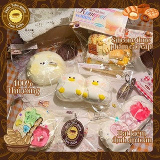  TABA SQUISHY BÁNH NGỌT Đồ chơi giảm stress Taba siêu mềm làm từ silicon thực phẩm an toàn cho trẻ 