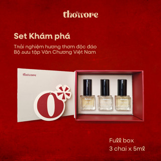 Set Nước Hoa Thơmore Khám Phá EDP 3 Chai x 5ml - Dầu Thơm Lưu Hương 8-12h | BST Văn Chương Việt Nam
