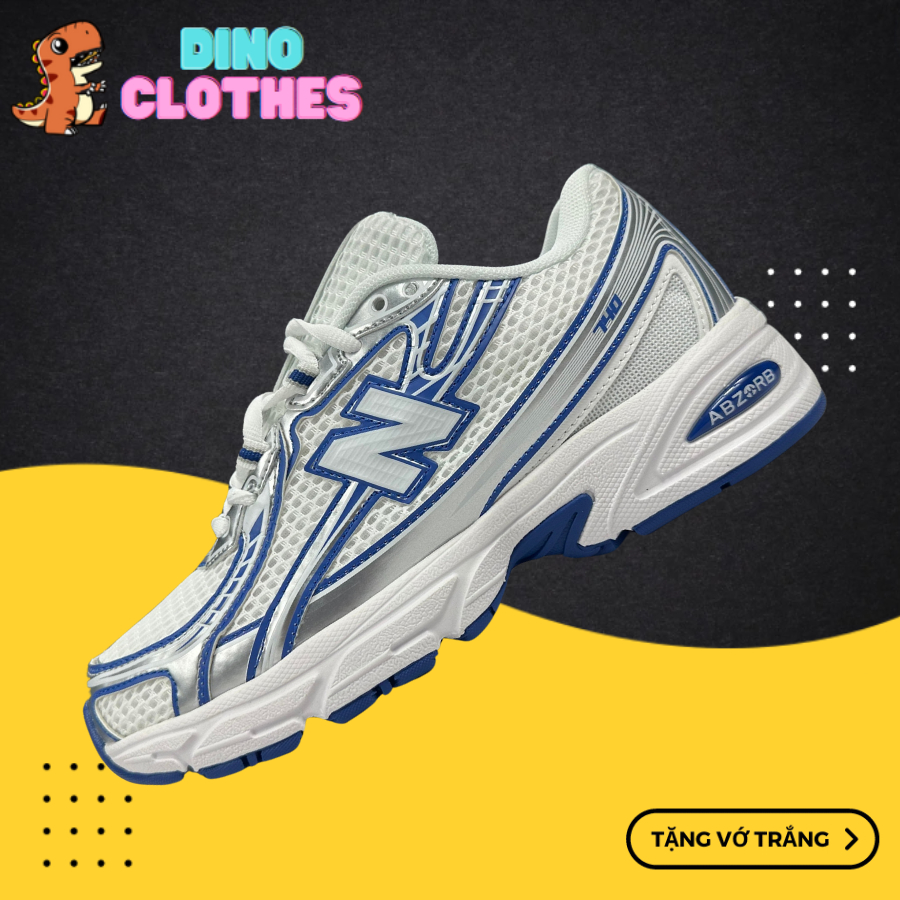 Giày Sneaker 𝓣𝓱𝓮̂̉ 𝓣𝓱𝓪𝓸 𝓝𝓑 740 𝓦𝓱𝓲𝓽𝓮 𝓑𝓵𝓾𝓮 𝓢𝓲𝓵𝓿𝓮𝓻 𝓣𝓻𝓪̆́𝓷𝓰 𝓧𝓪𝓷𝓱 𝓑𝓪̣𝓬 - DinoSneaker99