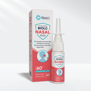Xịt Mũi Họng BioLG Nasal 60 Tỷ Lợi Khuẩn Giúp Vệ Sinh Và Giảm Viêm, Xoang Mũi Họng 30ml