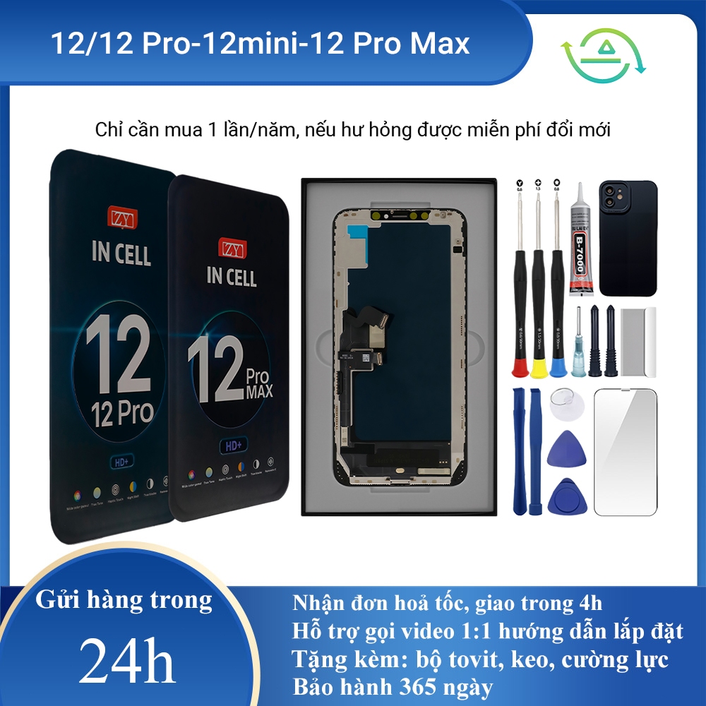 Màn hình ZY-GX chính hãng tương thích với iPhone 12/12 Pro/12 mini/12 Pro Max , Bảo hành 12T