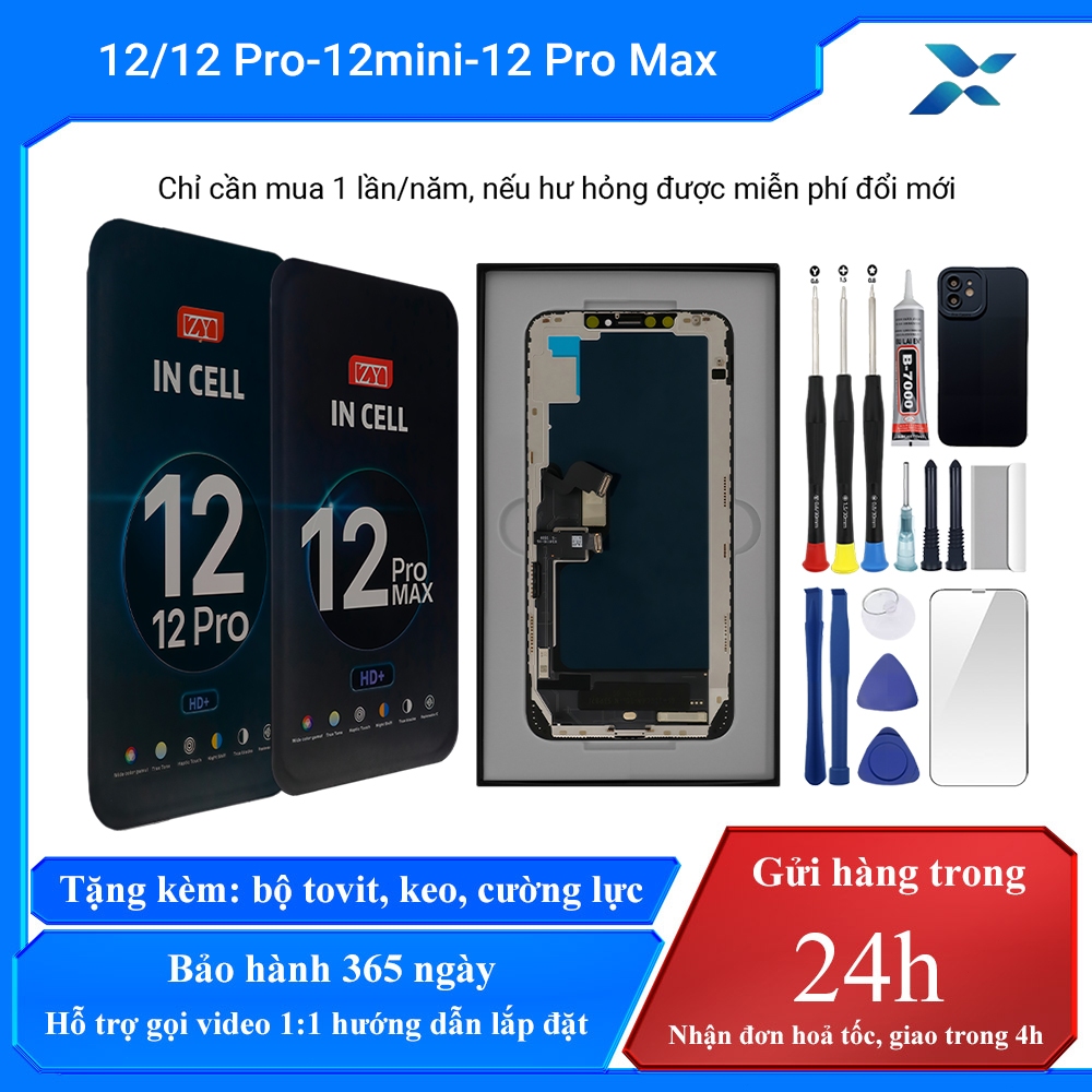Màn hình ZY-GX chính hãng tương thích với iPhone 12/12 Pro/12 mini/12 Pro Max , Bảo hành 12T