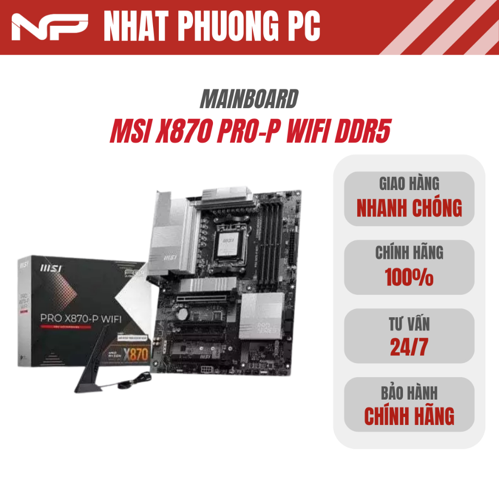 Bo mạch chủ MSI X870 PRO-P WIFI DDR5