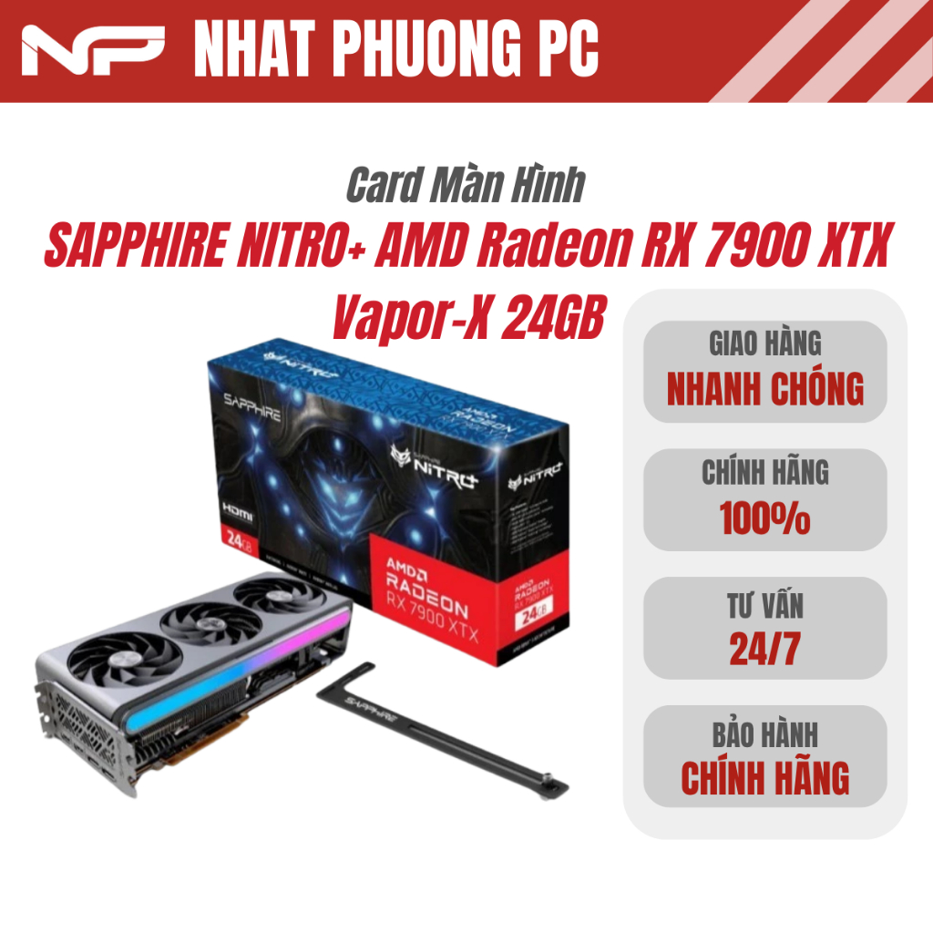 Card Màn Hình SAPPHIRE NITRO+ AMD Radeon RX 7900 XTX Vapor-X 24GB