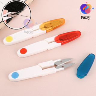 Kéo bấm chỉ cao cấp, Kéo cắt chỉ có nắp đậy, Kéo bấm chữ U Loại Xịn - Dacigi