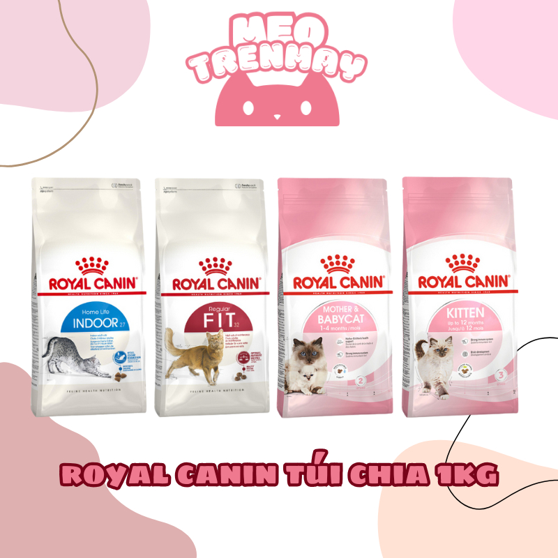 [Túi chia 1kg]  Thức ăn hạt ROYAL CANIN KITTEN , BABYCAT , INDOOR , Fit32 , hạt royal canin urinary