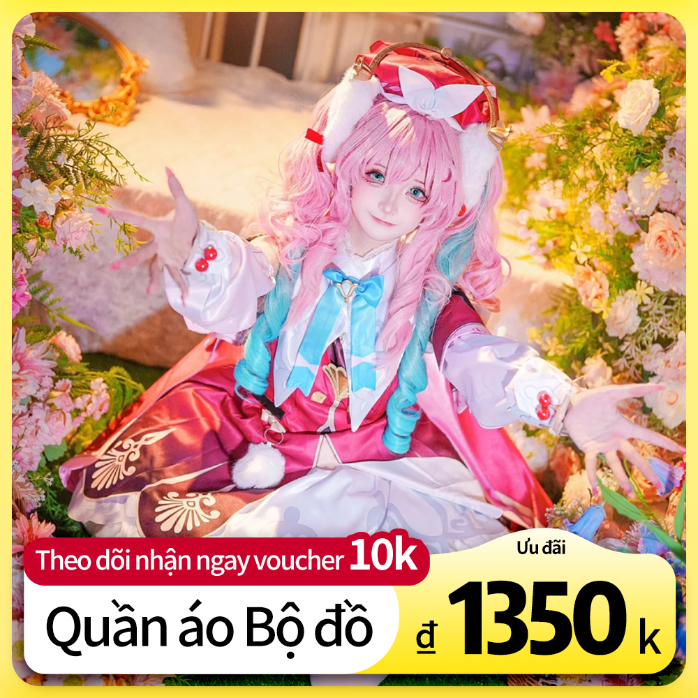 Hyacine Cosplay Honkai Star Rail Trang Phục Nhân Vật Full Set Kèm Tóc Giả Giày