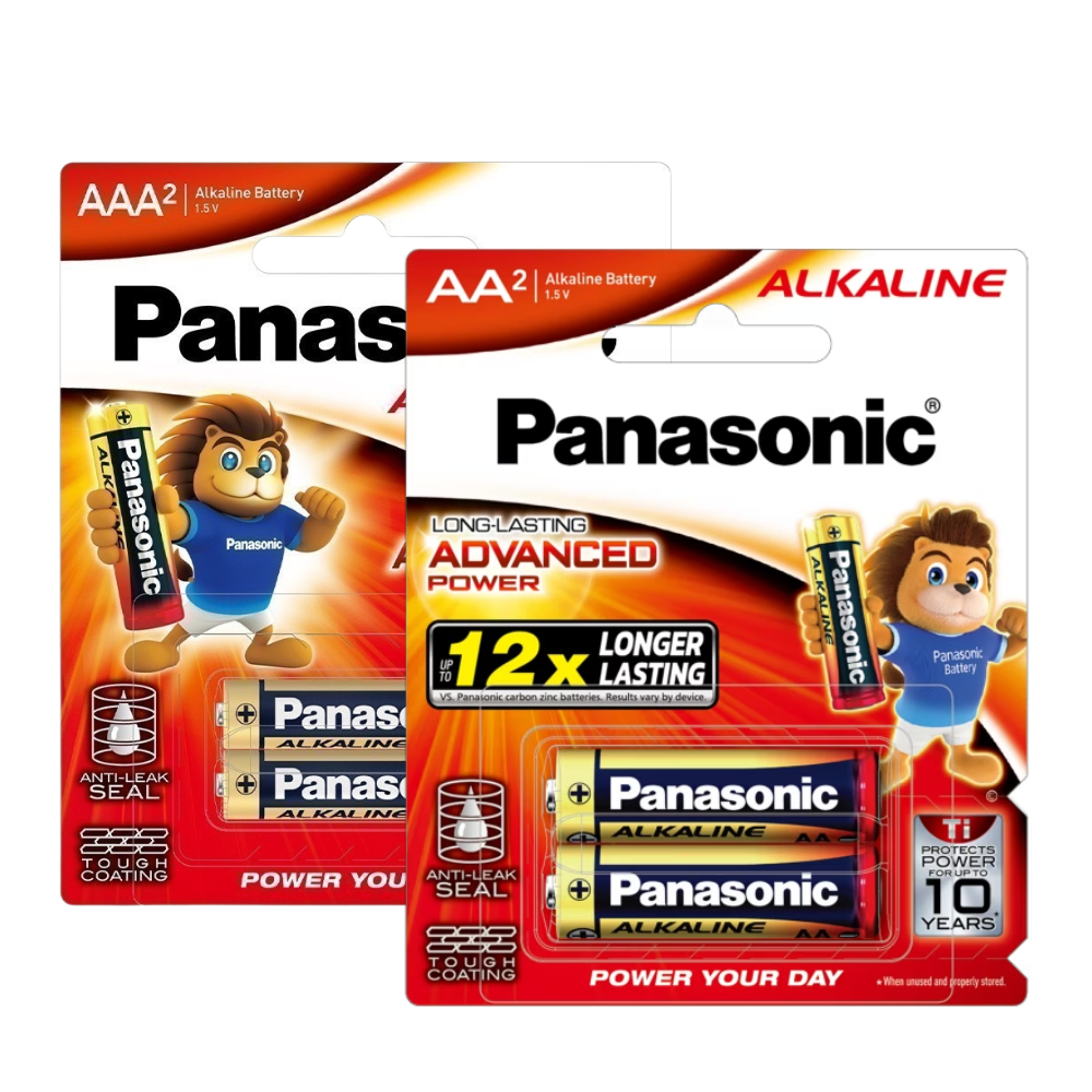 Pin AA Pin AAA 1,5V Panasonic Alkaline LR6T LR03T Vỉ 2 Viên