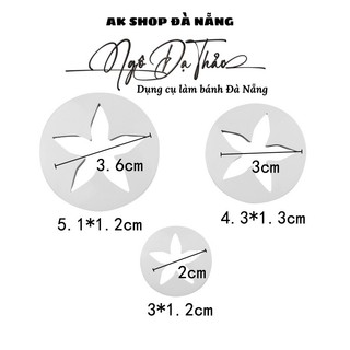 Bộ 3 khuôn nhựa cutter NỤ HỒNG ( DANANGBAKINGTOOL 2601.002 )