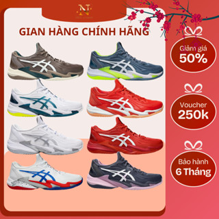   HÀNG CHÍNH HÃNG  Giày Thể Thao Tennis Pickleball Cầu Lông Bóng Chuyền Asics Court FF 3 Novak Full Màu. Bao Check 
