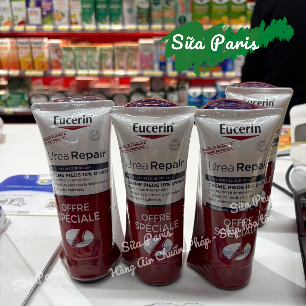 Kem dưỡng da chân Eucerin urea repair plus của Pháp_Sữa Paris Aderma