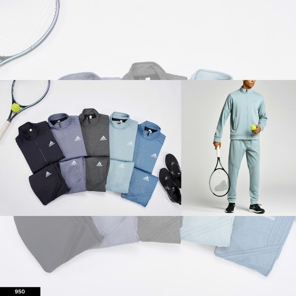 Bộ nỉ thể thao nam adidas thu đông cao cấp chất nỉ dày dặn mềm mại from dáng đẹp, set quà tặng 2025 